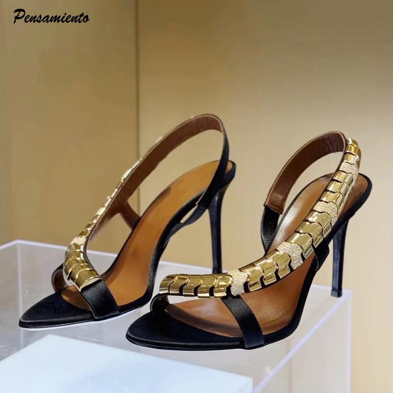 Women'S Shoes Veja - Luxury Rhinestones Sequined Satin Women Gladiator