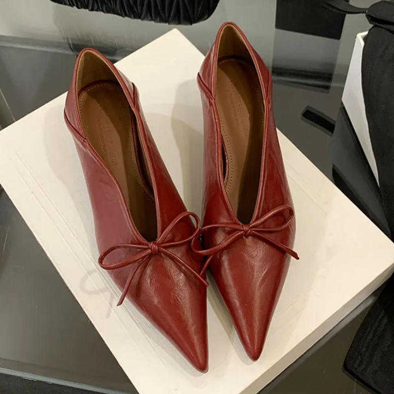 Women Shoes Brands - New Designer Pointed Toe Low Heels