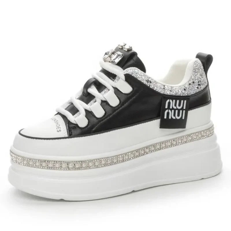 Top quality 7cm Genuine Leathe - Mesh Sneaker Women ulasan dan harga