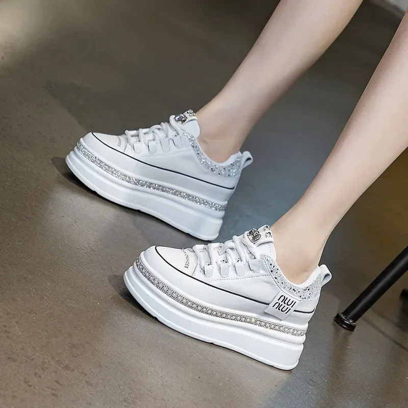 Top quality 7cm Genuine Leathe - Mesh Sneaker Women ulasan dan harga