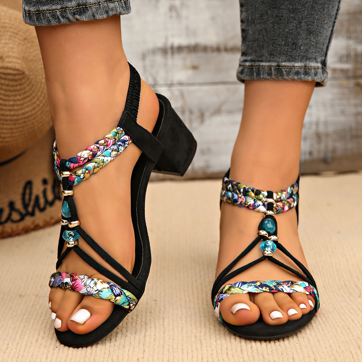 Plus Size 42 Bohemian Beaded S - Women'S Shoes Veja ulasan dan harga