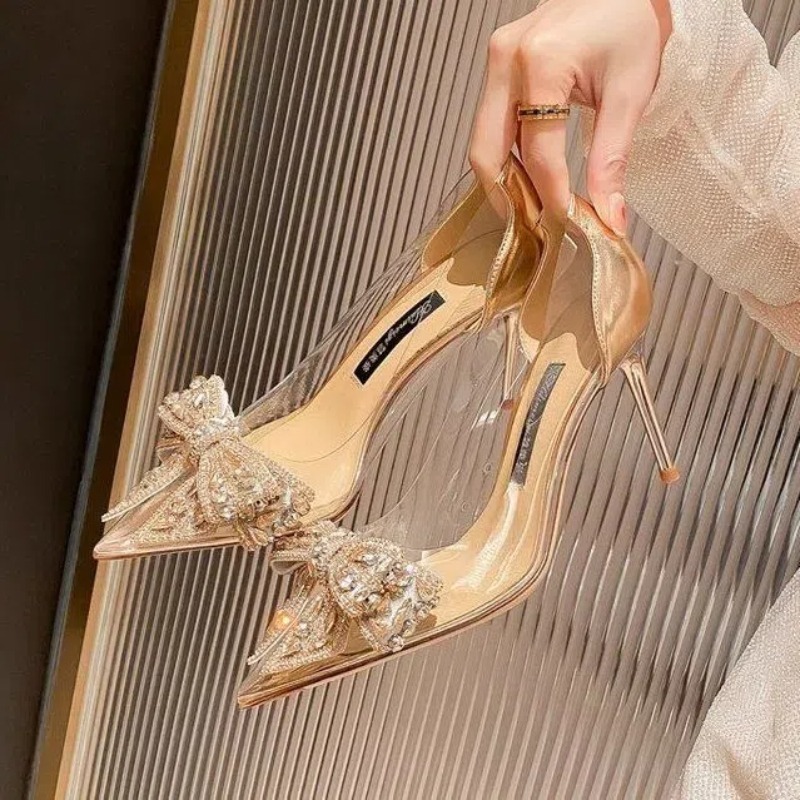 Fashion Design White Pearl Bow - Women'S Shoes Veja ulasan dan harga