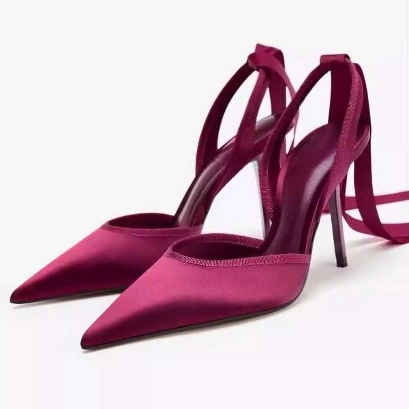 Snake Satin Ankle Strap Luxury - Women Shoes Brands ulasan dan harga