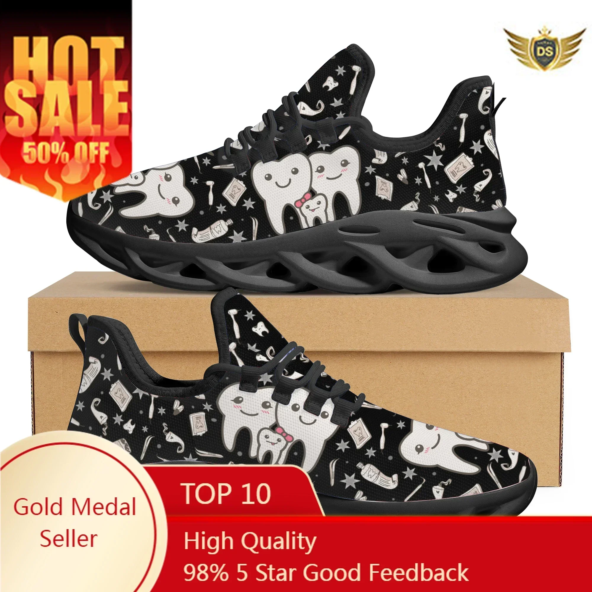 Cute Dental Design Sneakers La - Mesh Sneaker Women ulasan dan harga