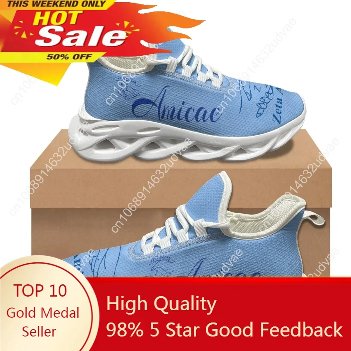 Zeta Amicae New Trend 3D Print - Mesh Sneaker Women ulasan dan harga