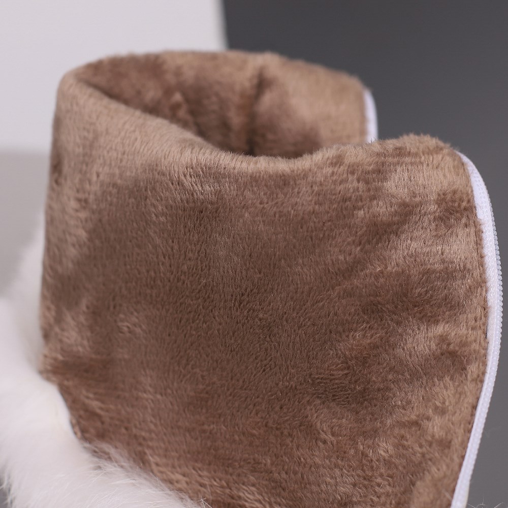 Winter Women Fur Knee High Boo - High Knee Heel Boots ulasan dan harga