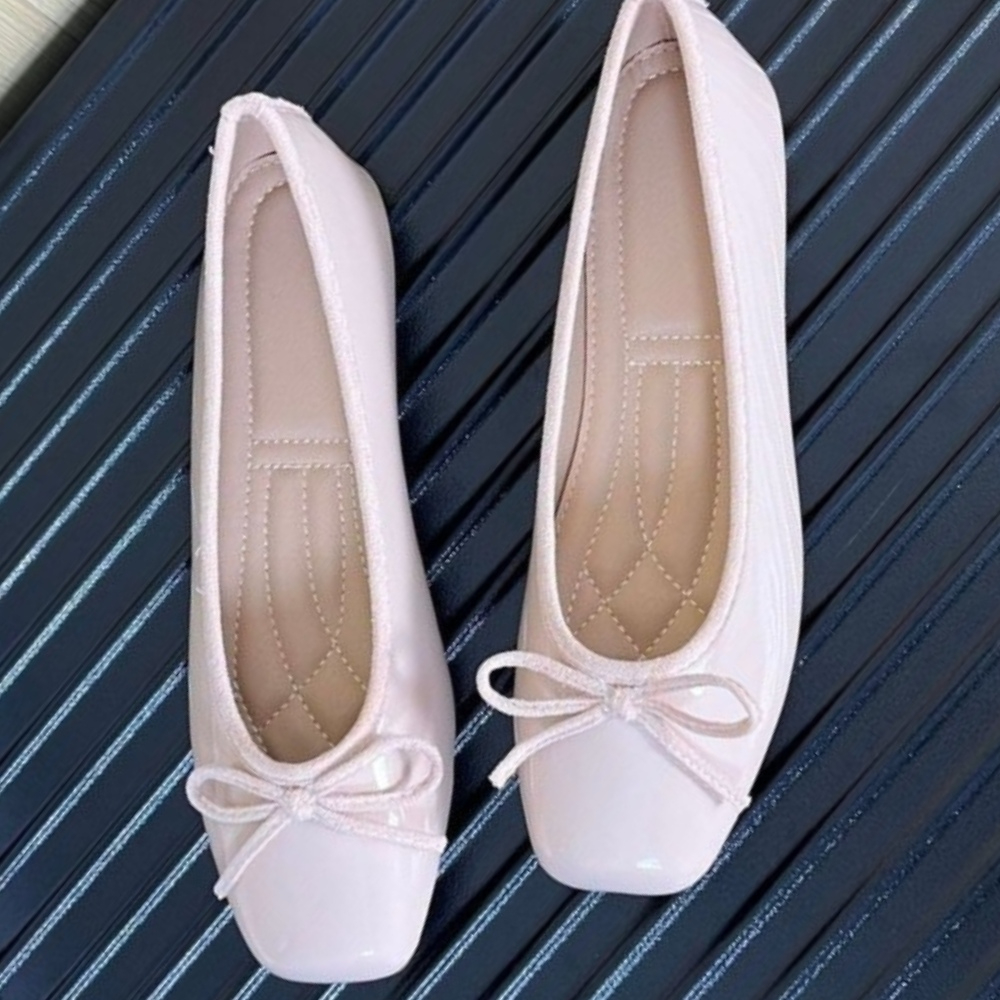 Women Nude Pink Patent Leather - Slingback Pumps Women ulasan dan harga
