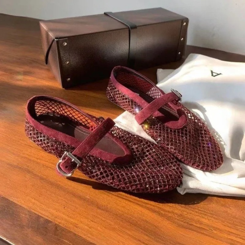 Hollow Rhinestone Baotou Sanda - Slingback Pumps Women ulasan dan harga