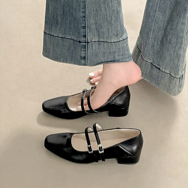 Square Toe Low Heel Women Silv - Slingback Pumps Women ulasan dan harga