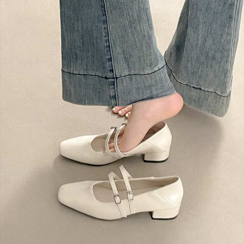 Square Toe Low Heel Women Silv - Slingback Pumps Women ulasan dan harga