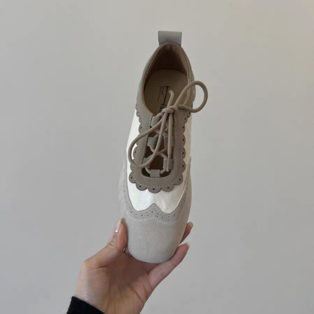 Women's Retro Scalloped Brogue - Oxford Lace Up Women ulasan dan harga
