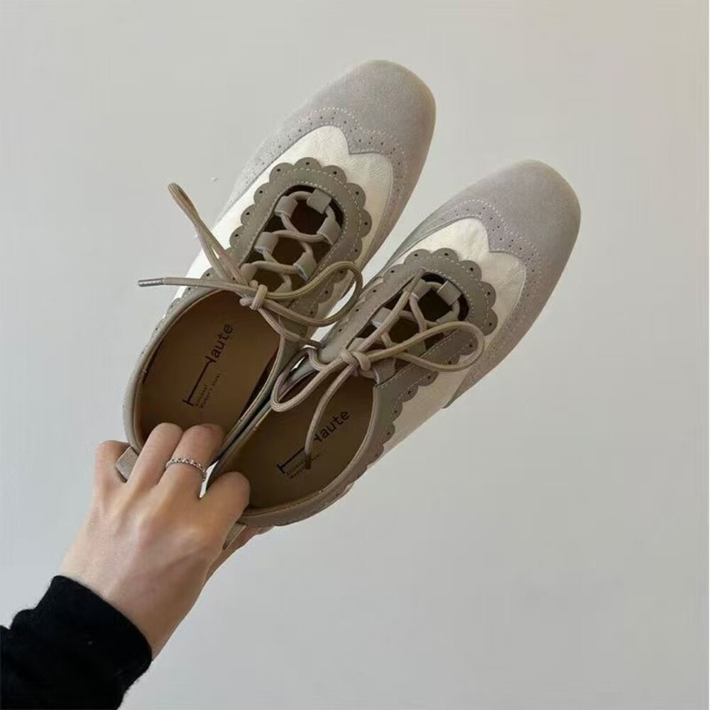 Women's Retro Scalloped Brogue - Oxford Lace Up Women ulasan dan harga