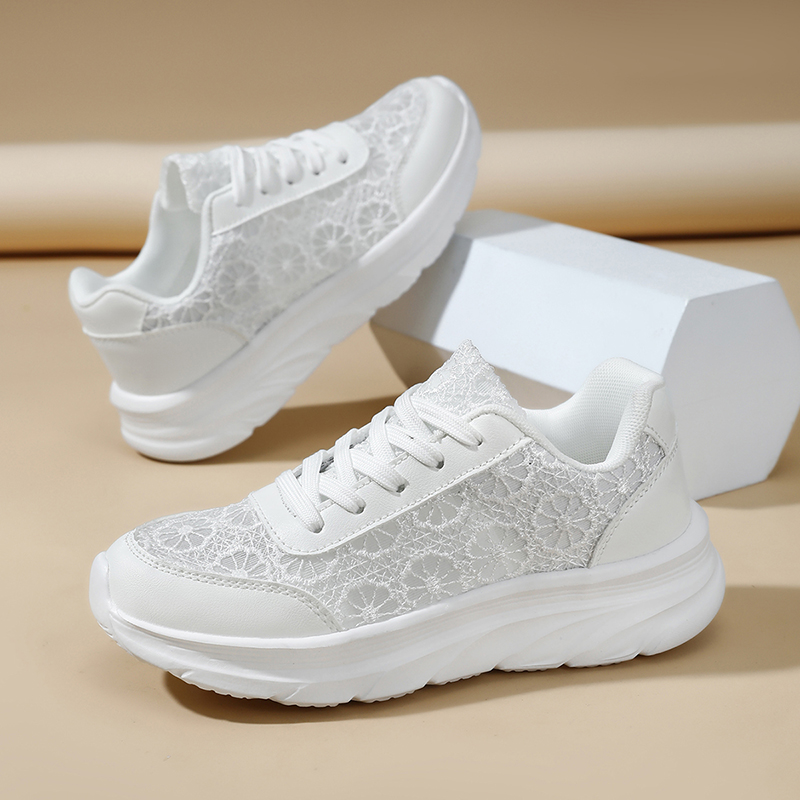 Woman White shoes print sneake - Mesh Sneaker Women ulasan dan harga