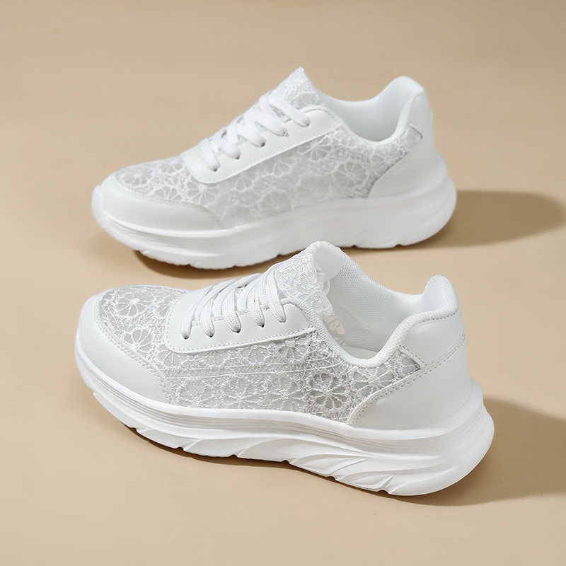Woman White shoes print sneake - Mesh Sneaker Women ulasan dan harga