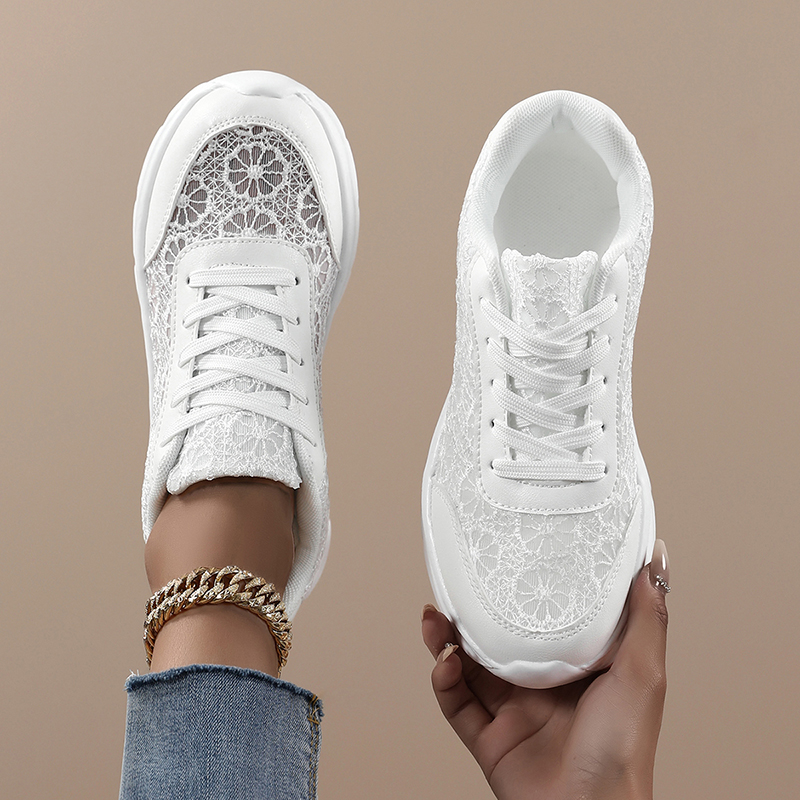 Woman White shoes print sneake - Mesh Sneaker Women ulasan dan harga
