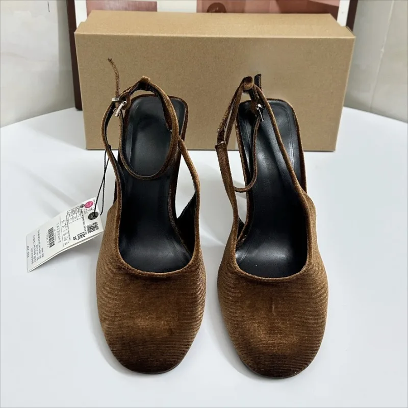 Retro Brown Suede Summer Women - Women Shoes Brands ulasan dan harga
