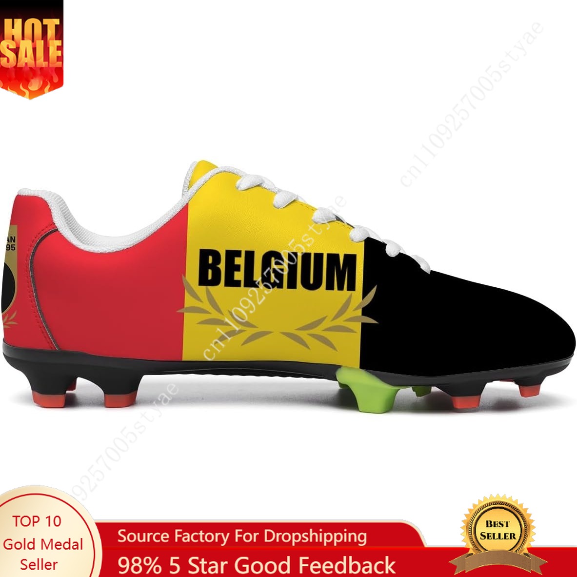 Belgium Flag Soccer Shoes Men  - Oxford Lace Up Women ulasan dan harga